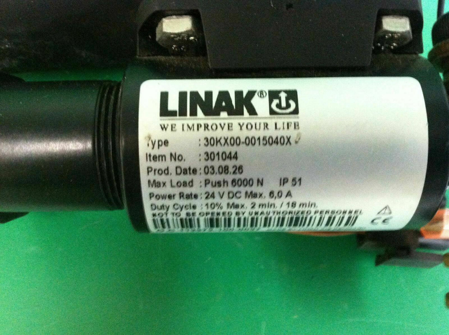 Linak Tilt Actuator {Item #301044} for Quantum 600 Power Wheelchair  #8253