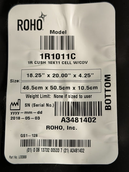 Roho Air Cushion w/ Pump & Cover  18.25" X 20.00" X 4.25" 1R1011C #L027