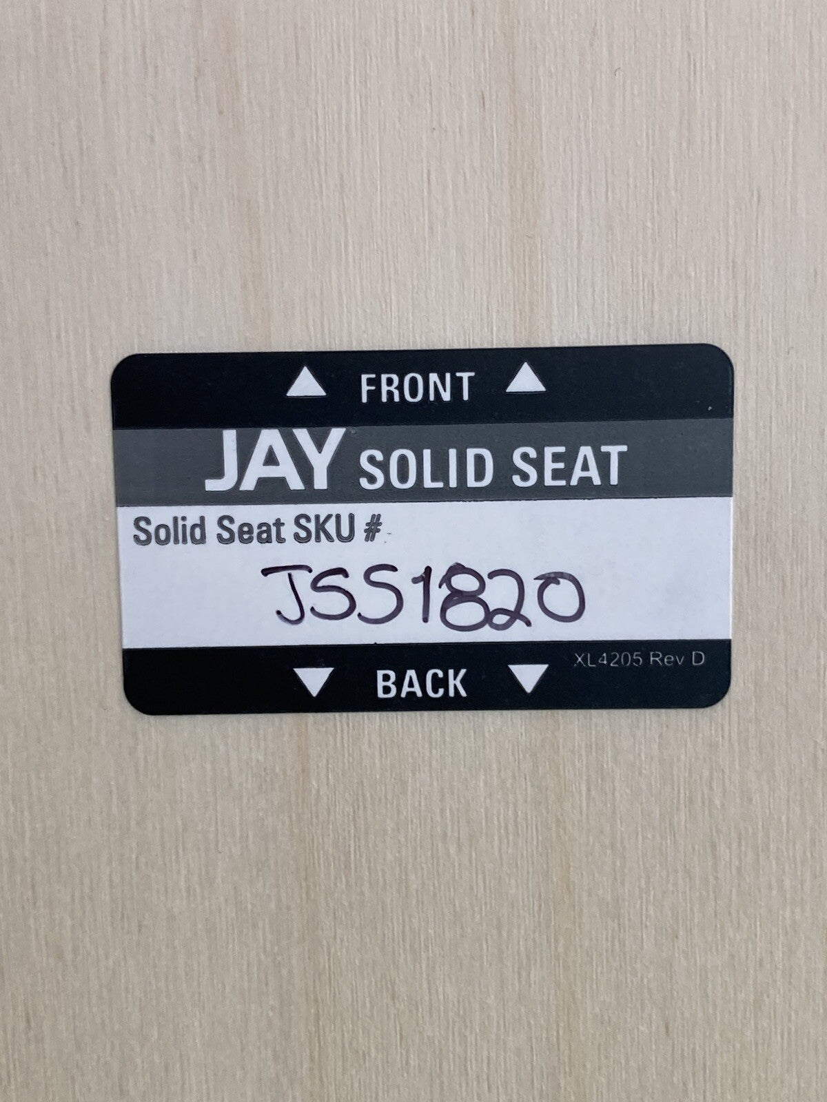 SUNRISE JAY Wooden Seat Insert for JAY SEATING Cushions 18" X 20" #K790