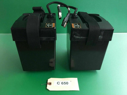 Pride Mobility Battery Boxes w/ Wiring Harness for Jet 7 Power Wheelchair #C650
