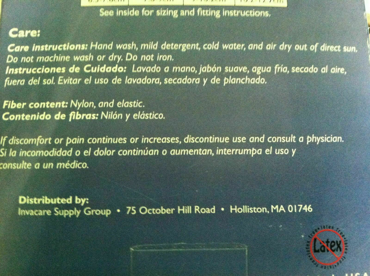 Invacare Deluxe Carpal Tunnel Wrist Brace Size: Left Large #6958