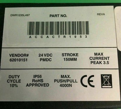 Recline Actuator  model # ACCACTR1053 for Quantum Power wheelchair  #C678