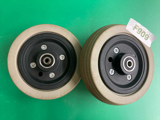 6"x2"Flat-Free Caster Wheel Assembly for Jazzy Select Power Chairs #F909