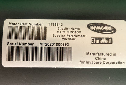 MOTORS FOR INVACARE TDX SP II 1188843 / M9278-02 / 1163412 - 1163413 #L107