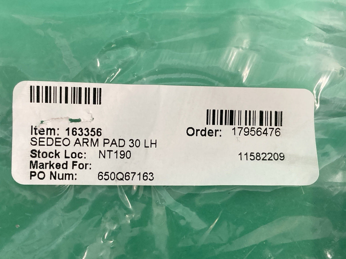 NEW* 12" Left Hand SEDEO Arm Pad for Quickie Power Wheelchairs 163356 #L152