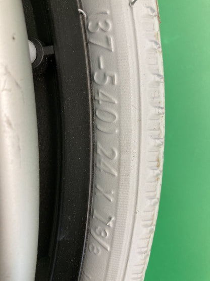 24" x 1 3/8" Solid Flat Free Wheels for Motion Composites Wheelchairs #K775