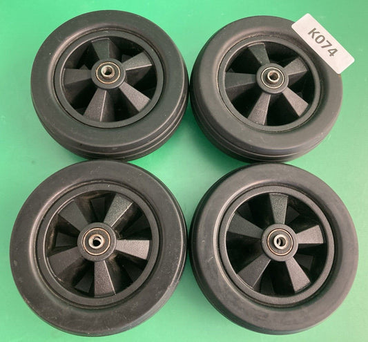 4 Caster Wheels for the Golden Compass Sport Power Wheelchair 1WBG04003BLA #K074