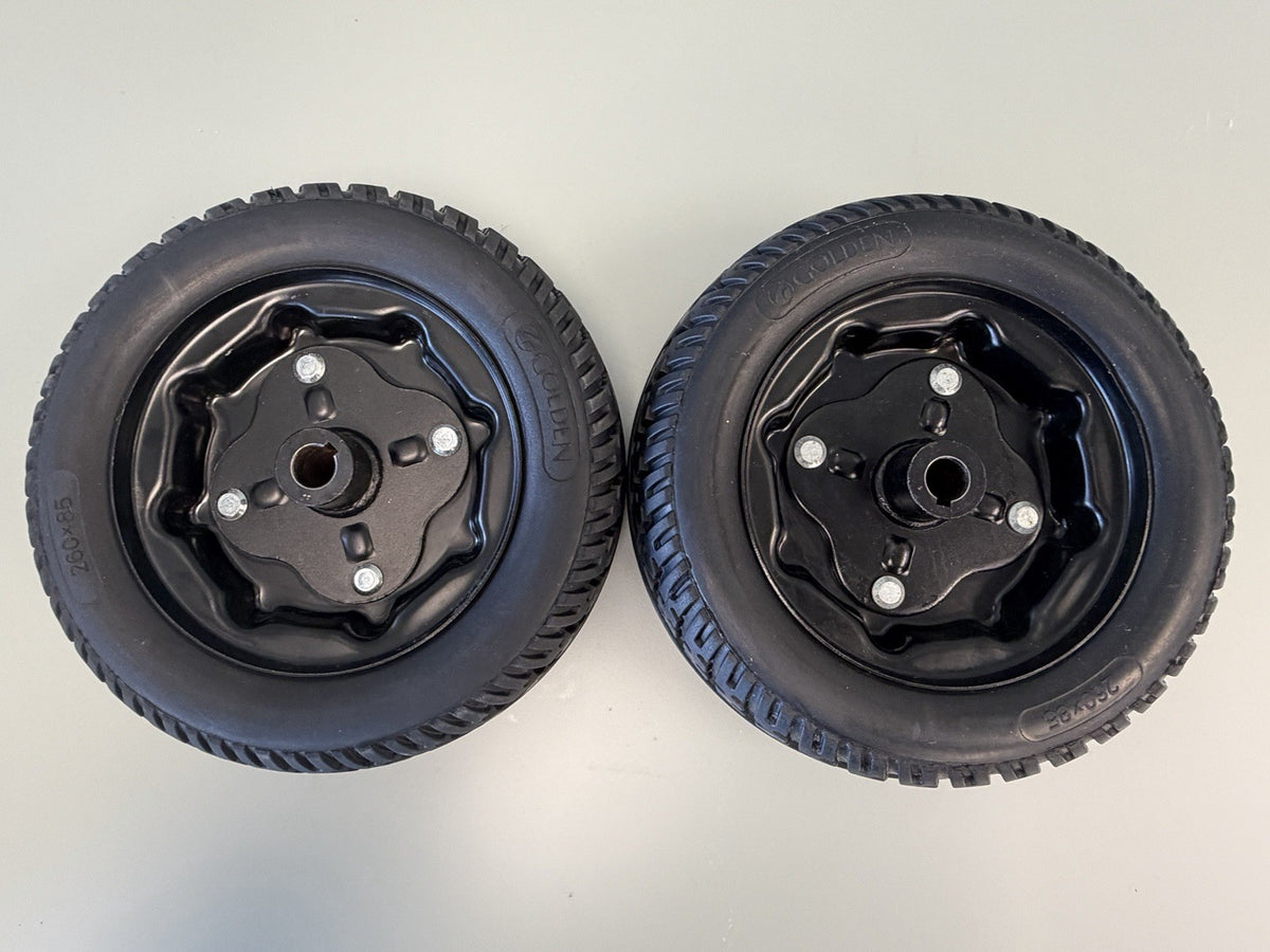 10" Drive Wheels for the Golden Compass Sport Power Wheelchairs #L166