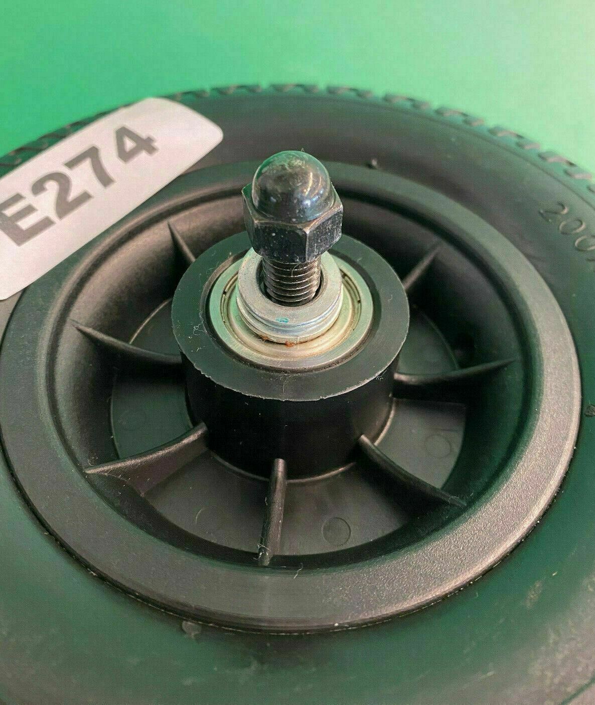 8"x2" (200x50) Black Flat-Free Front Wheel Assy for the Drive Bobcat 3 #E274