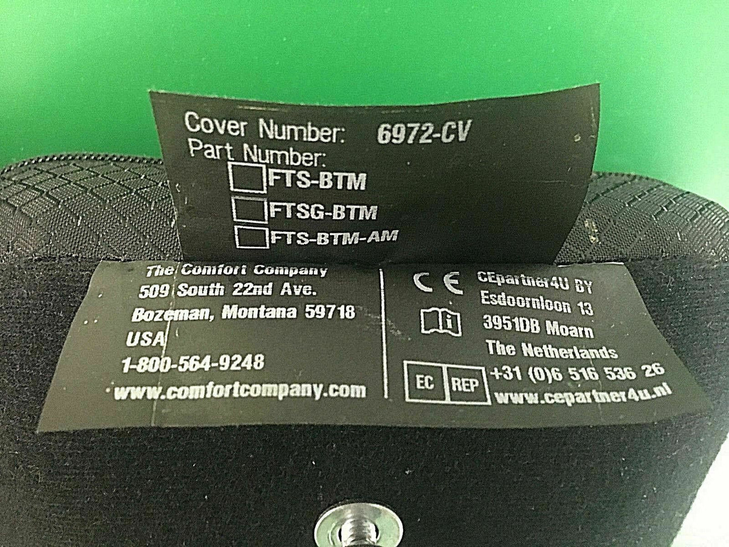 Comfort Company Foot Rest Cushions for Wheelchair - 5"w x 10"D  6972-CV  #9292