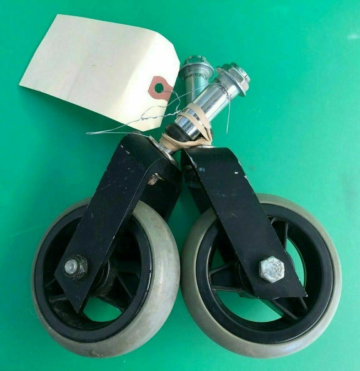 Rear Caster Wheels w/ Forks for Quickie Freestyle Powerchair- SET OF 2* #A085