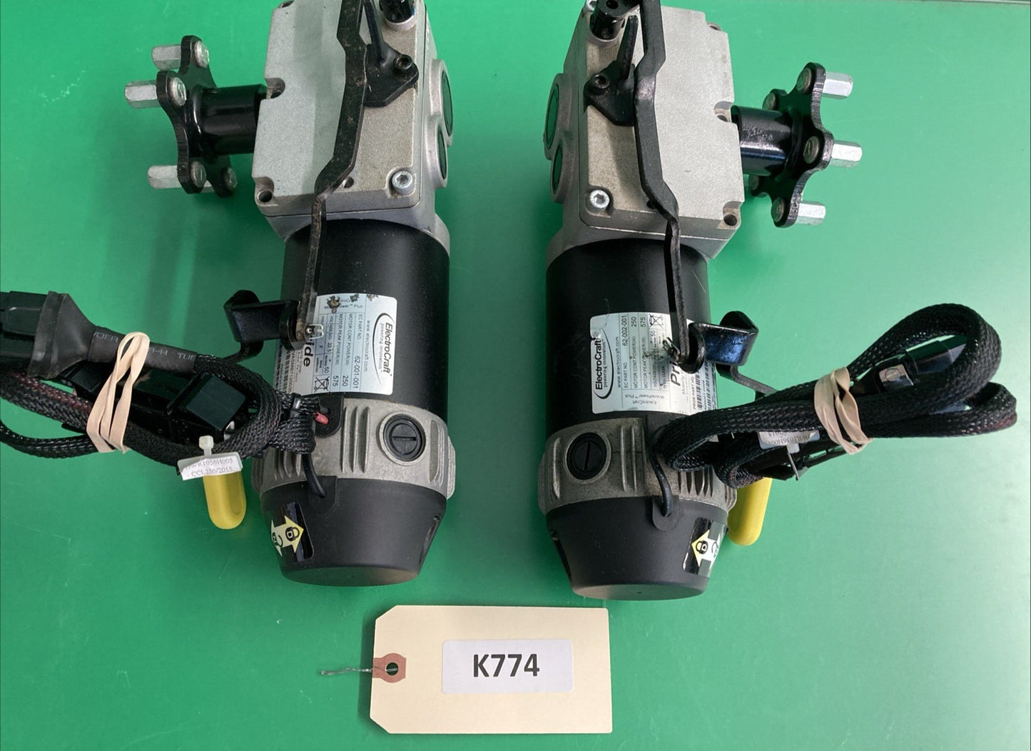 Motors for Pride Jazzy 600es Wheelchair DRVASMB7120036 - DRVASMB7120037 #K774