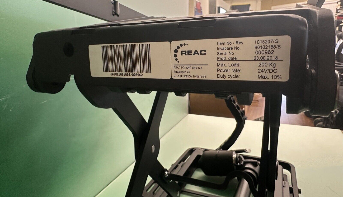 Invacare 12" Elevate /Lift & Tilt Assy for TDX SP II Wheelchair 1015207/G #J291
