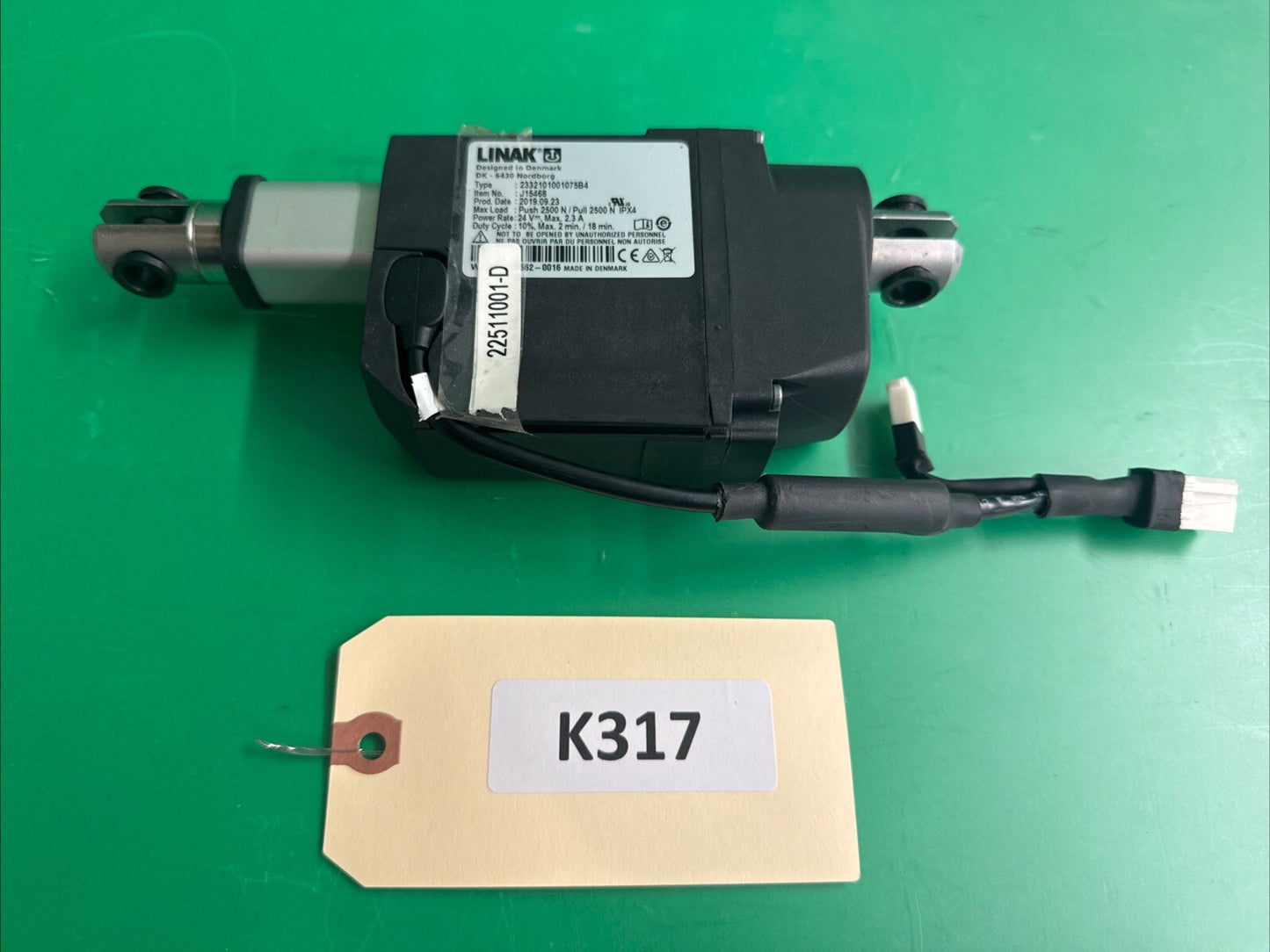 LINAK Articulating BackRest Actuator Quickie Powerchair 2332101001075B4 #K317