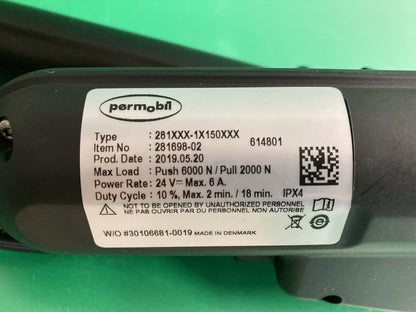 Permobil Power Footrest Actuator for Wheelchair 281698-02  281XXX-1X150XXX #K630