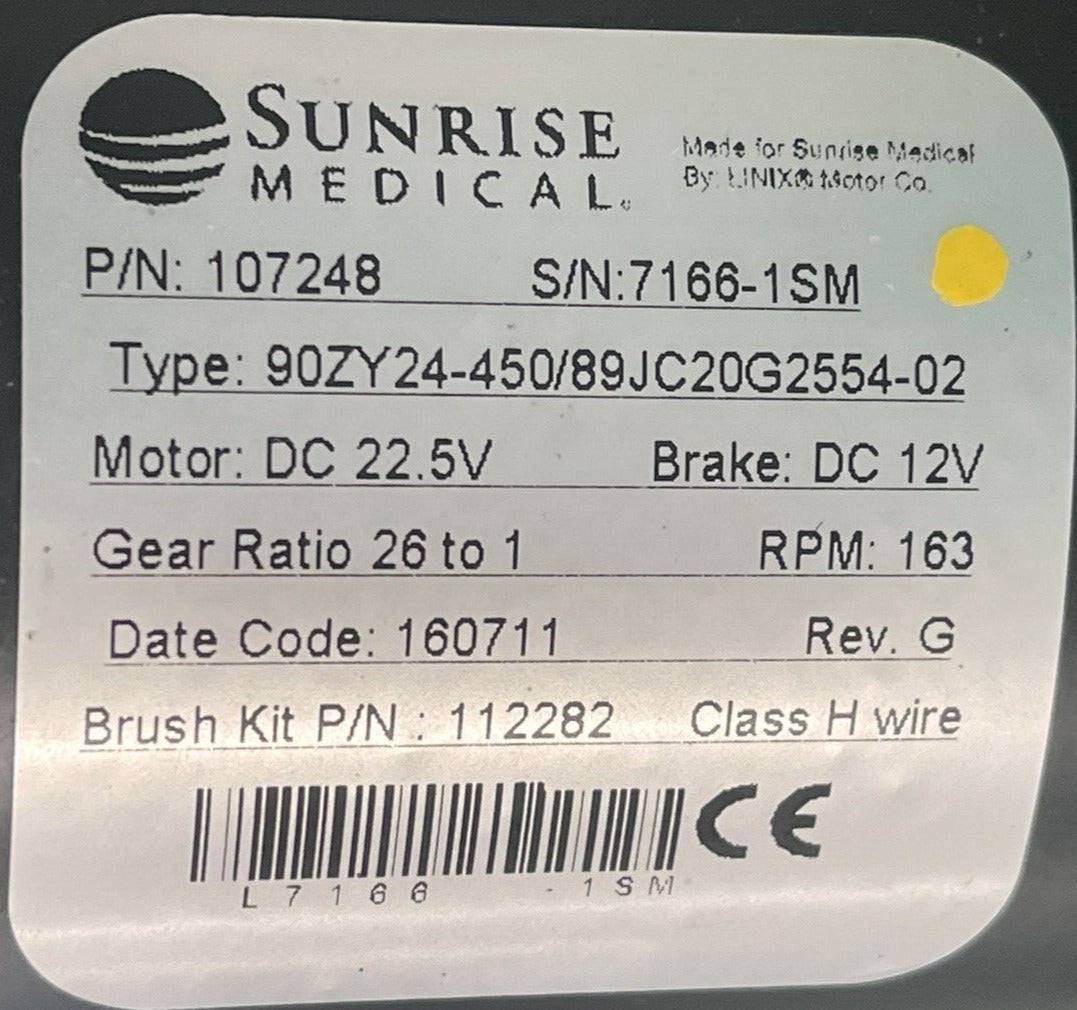 Left & Right Motors for Quickie Pulse 6 Power Wheelchair 107247 / 107248 #i297