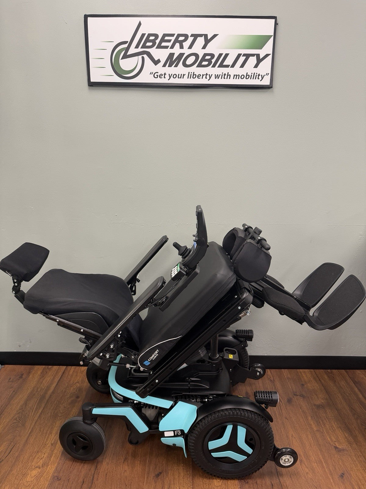 2024 Permobil F3 w/ Elevate, Tilt, Recline, Legs & 30° Anterior Tilt  #7626