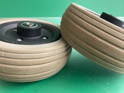 6"x2"Flat-Free Caster Wheel Assembly for Jazzy Select Power Chairs #F910
