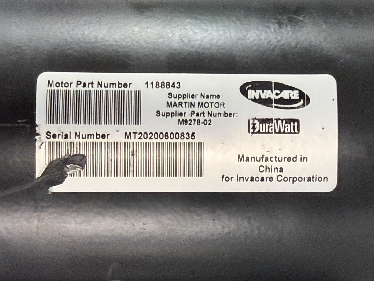 MOTORS FOR INVACARE TDX SP II 1188843 / M9278-02 / 1163412 - 1163413 #L139
