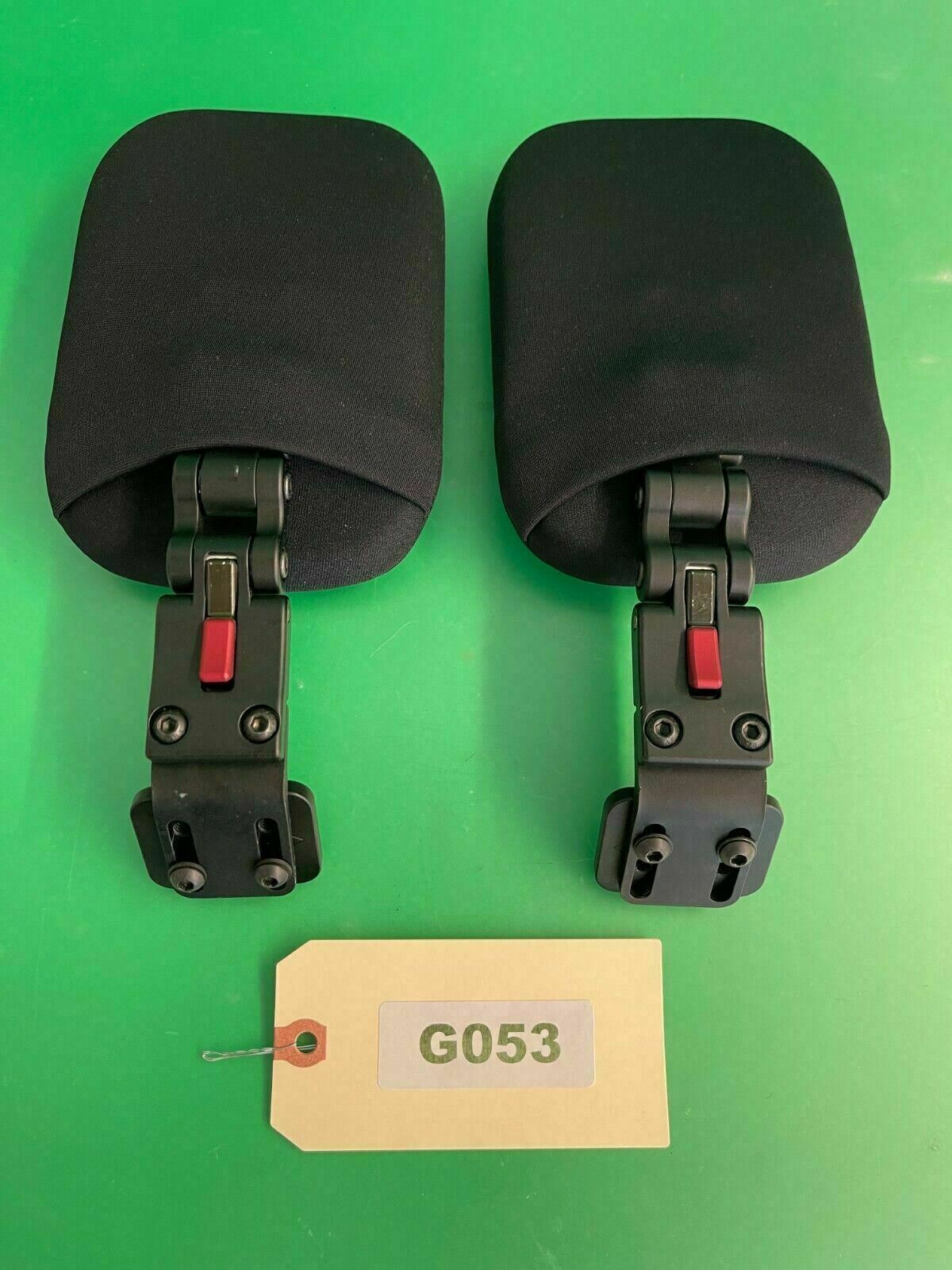 QUANTUM TB3 Swing-A-Way Thoracic Supports w/ Mounts for Wheelchair 7" x 5"