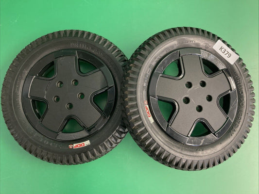 14"x3" 3.00-8 Flat Free Drive Wheels for the Invacare TDX SP II Powerchair #K379