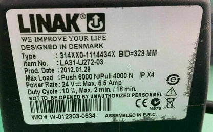 Tilt Actuator for Pride / Quantum Powerchair Linak model # LA31-U272-03 #E517