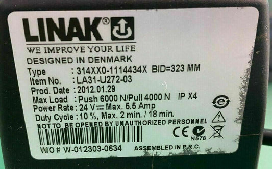 Tilt Actuator for Pride / Quantum Powerchair Linak model # LA31-U272-03 #E517