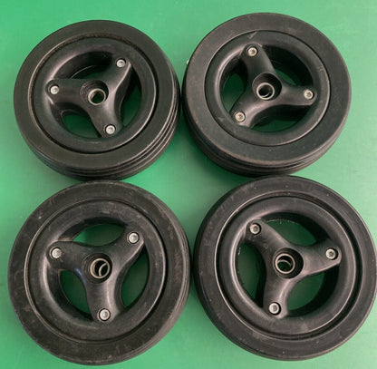 Set of 4 Caster Wheel Assembly for the Quickie Q700m QM710 Wheelchair #K382