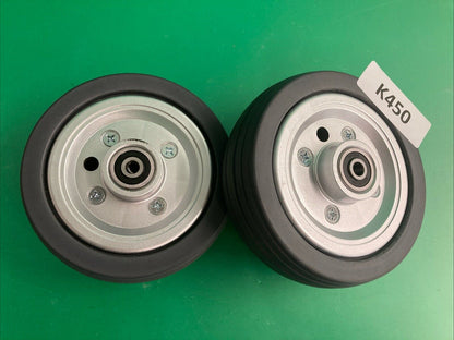 Solid Rear Caster Wheels for the Pride Jazzy  J6 / Quantum J6 Powerchair #K450