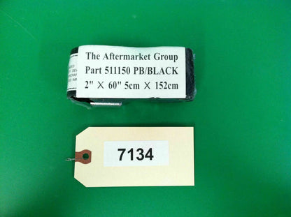 Positioning Belt Auto-Style Push-Button Buckle Black, 60"L, 2" W #7134