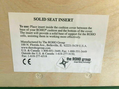 Roho Wooden Seat Insert for Roho Cushions 15.00" X 17.00"  #C830