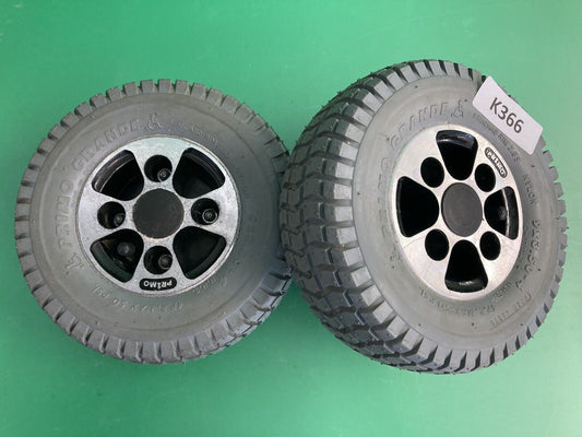 Pneumatic Drive Wheels for Hoveround MPV5 Power Wheelchairs FULL TREAD* #K366