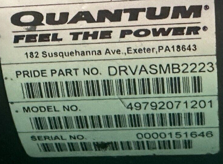 Right & Left Motors for Quantum Q6 Edge Powerchair DRVASMB2223-DRVASMB2224 #I697