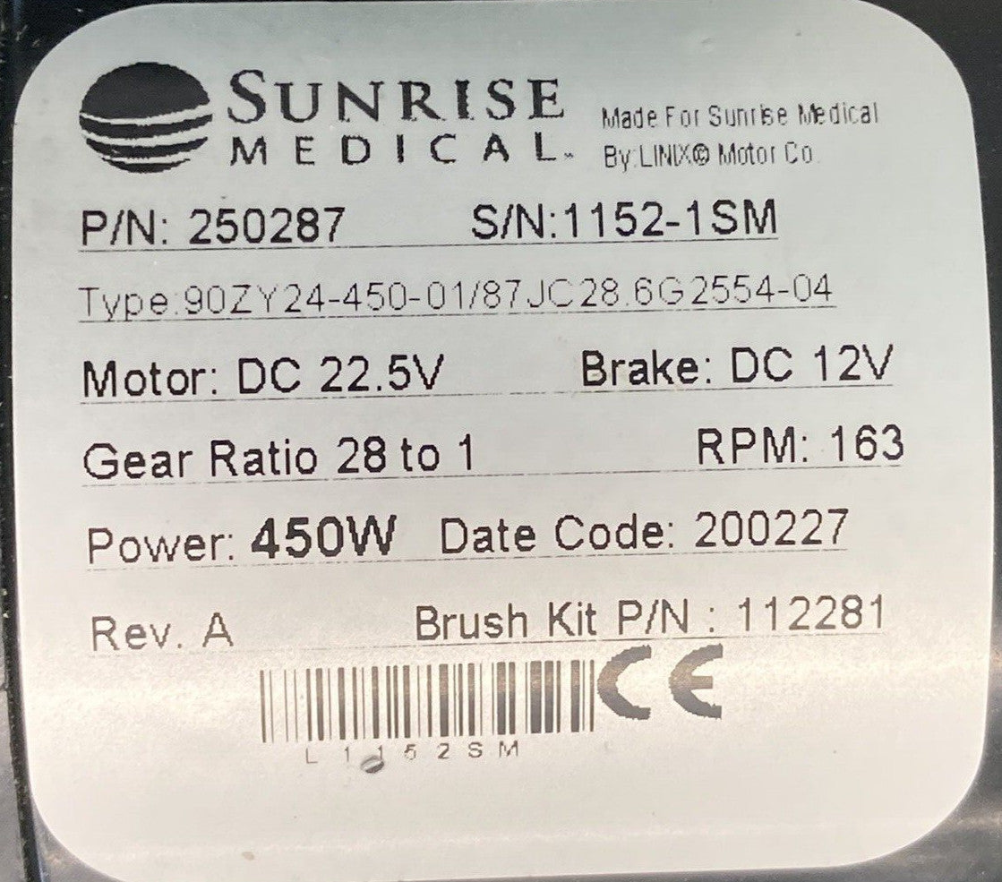Left & Right Motors for Quickie Q700M Power Wheelchair 250286 / 250287 #K200