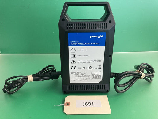 Permobil High Efficiency Power Wheelchair Battery Charger 24V 8A 330589 #J691