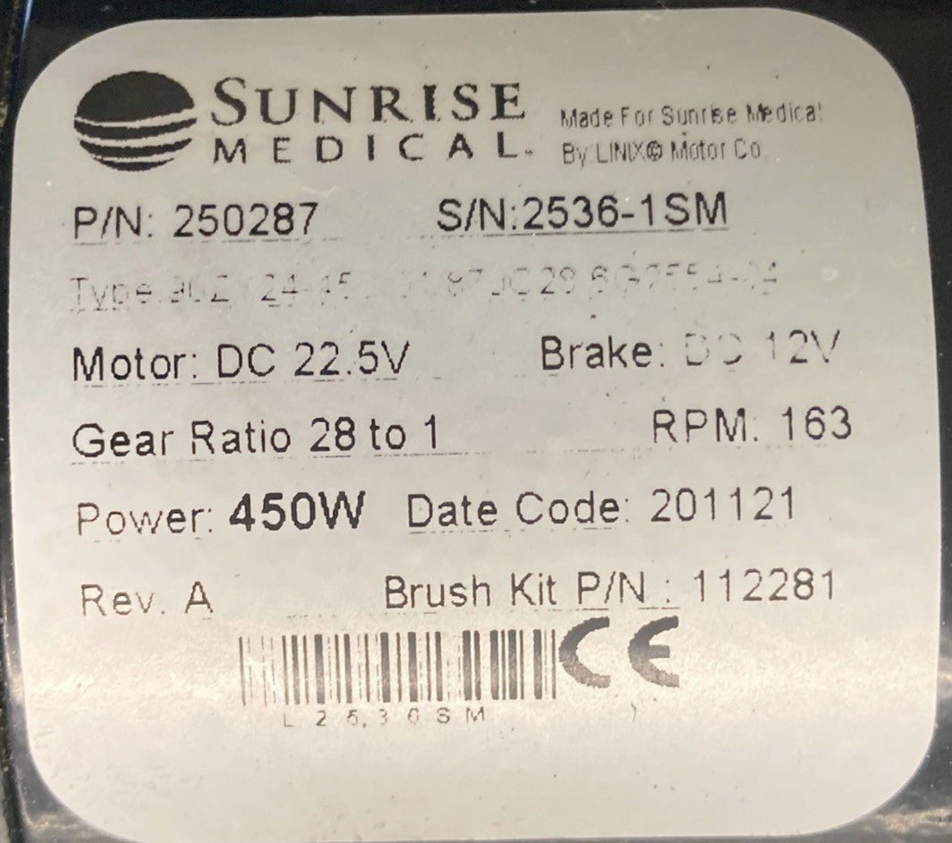 Left & Right Motors for Quickie Q700M Power Wheelchair 250286 / 250287 #K912