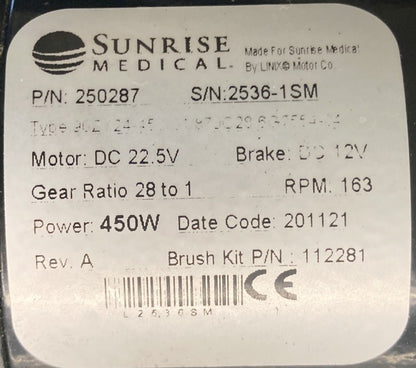 Left & Right Motors for Quickie Q700M Power Wheelchair 250286 / 250287 #K912