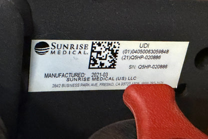 2021 Quickie Q500H Rear Wheel Drive Power Wheelchair w/ Tilt & Recline ~1 Mile*