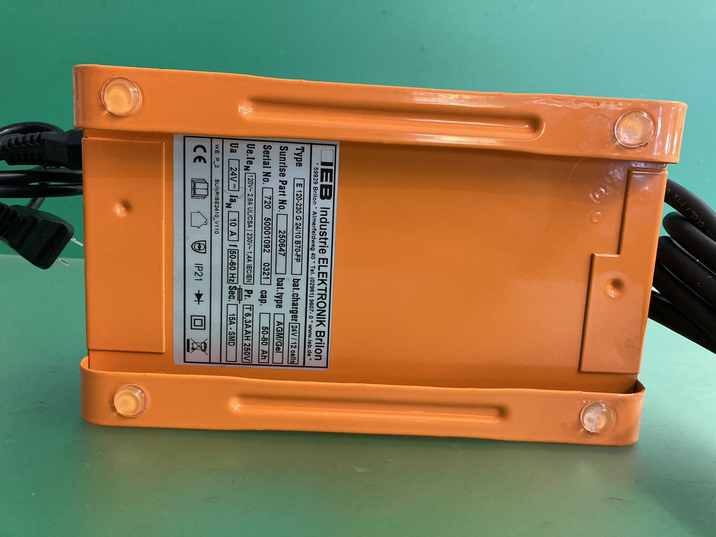 Latest Style Sunrise Quickie 24V 10A Battery Charger for Wheelchair 250647 #K175