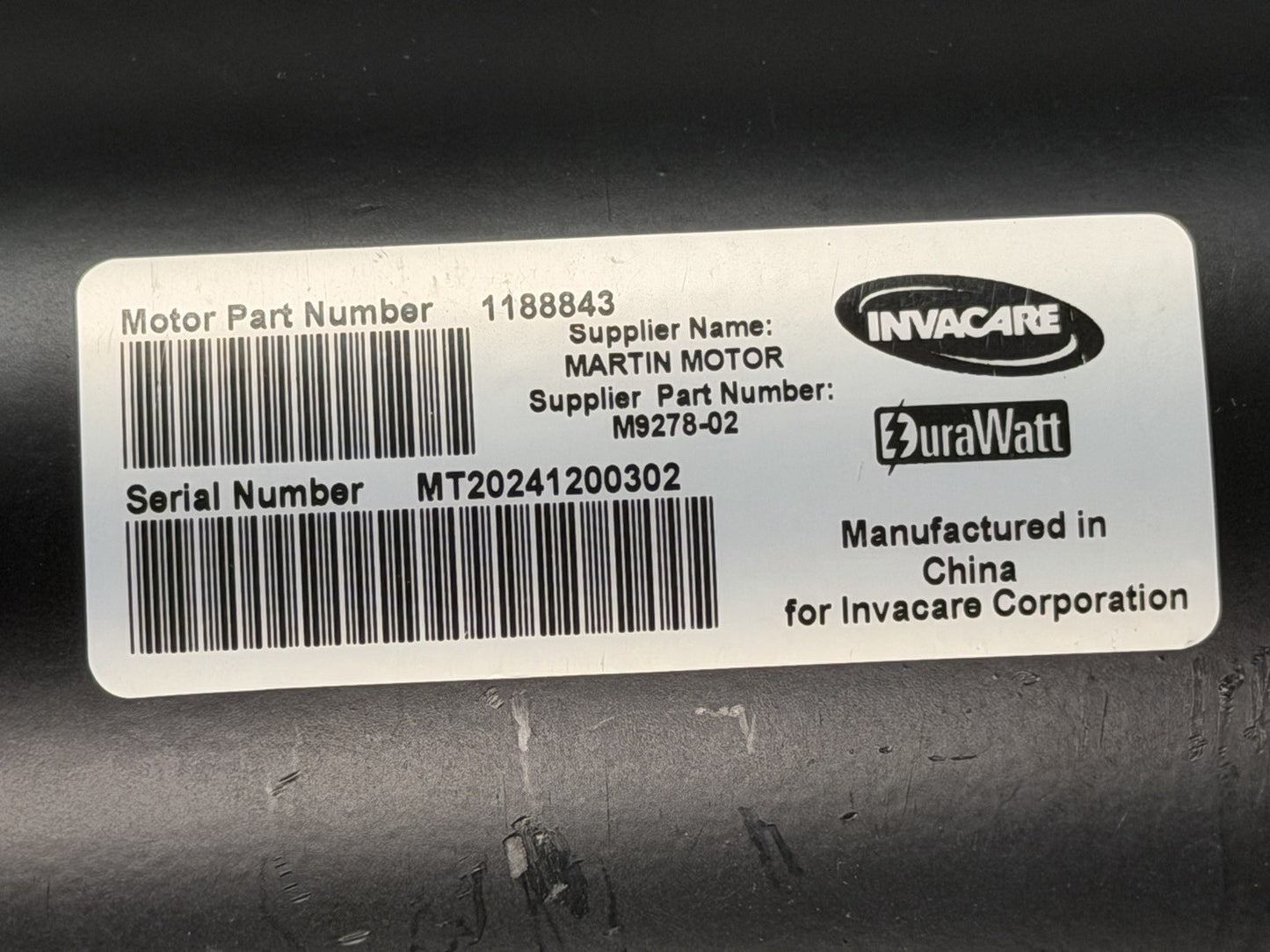 MOTORS FOR INVACARE TDX SP II 1188843 / M9278-02 / 1163412 - 1163413 #L131