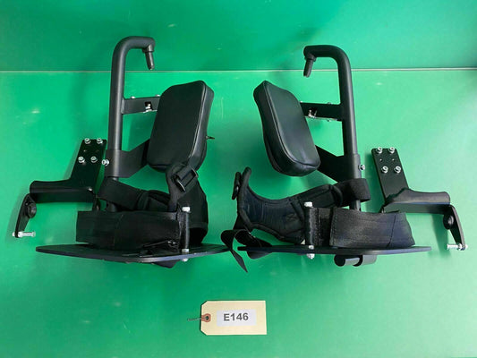 Permobil Manual Stationary Leg Rests w/ Receivers for Power Wheelchair #E146