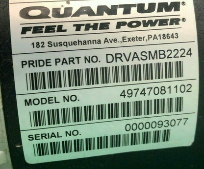 Right Motor for  the Quantum Q6 Edge Powerchair-DRVASMB2224 #H392