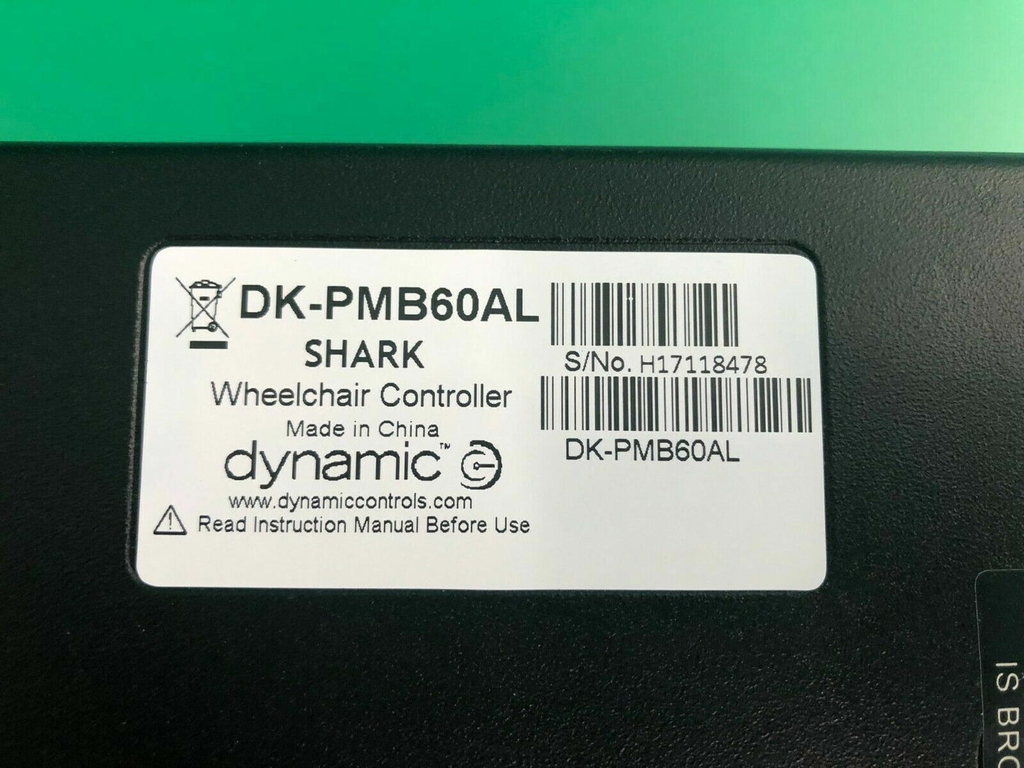 Dynamic DK-PMB60AL Power Wheelchair Control Module SHARK  #H112