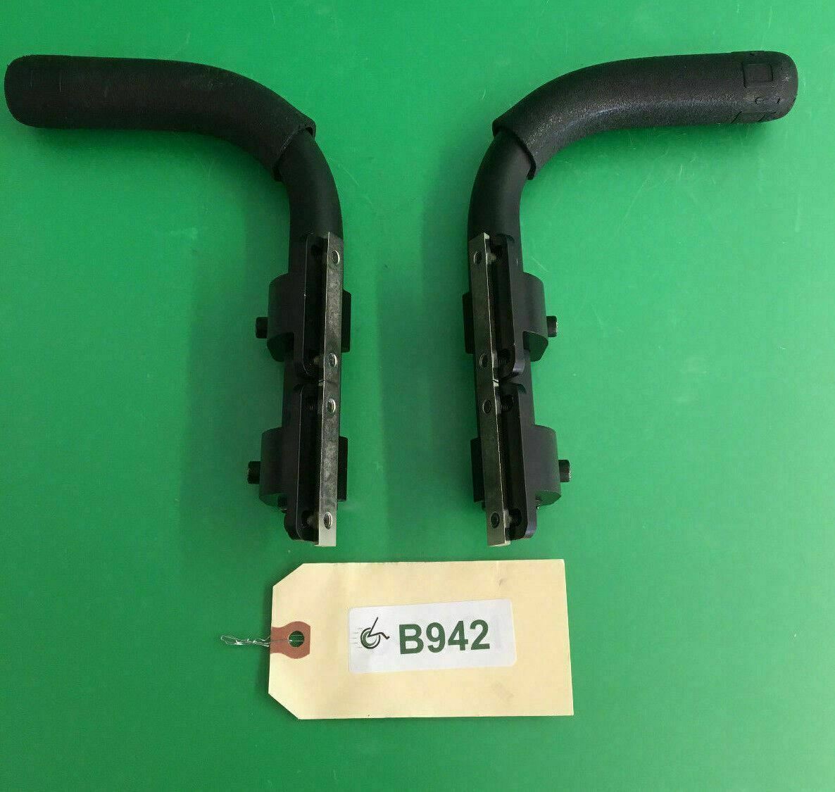 Sunrise Medical Quickie QM-710 Push Handles for Power Wheelchair  #B942