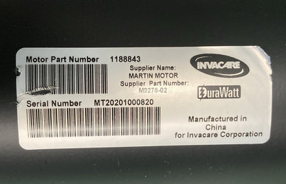 MOTORS FOR INVACARE TDX SP II 1188843 / M9278-02 / 1163412 - 1163413 #L107