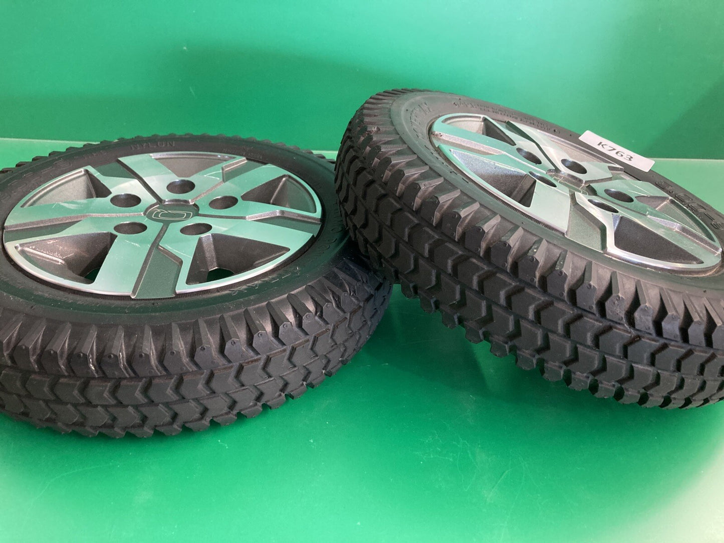 14"x3" Drive Wheels w/ Titanium Rim for Quantum J4 Power Wheelchair #K763