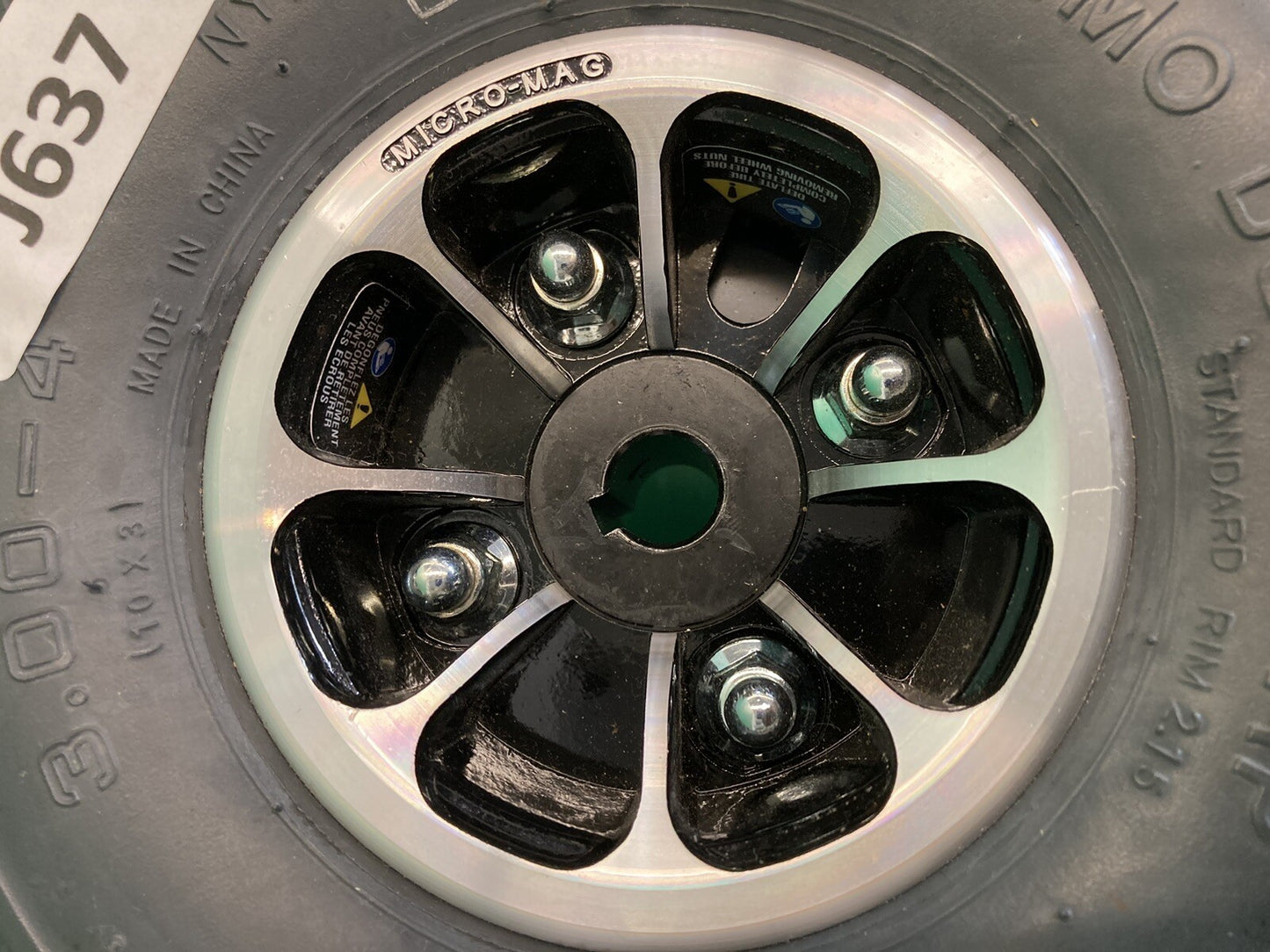 MINT* Dark Gray Drive Wheel Assembly for the Jazzy & Quantum J6 Wheelchair #J637