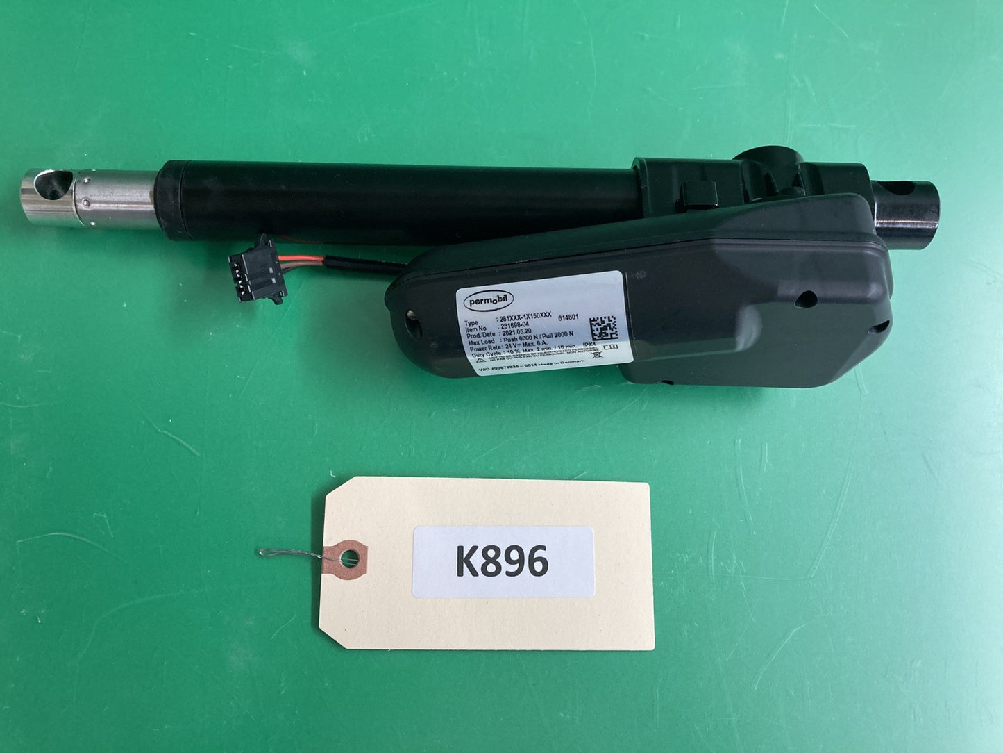 Permobil Power Footrest Actuator for Wheelchair 281698-01  281XXX-1X150XXX #K896
