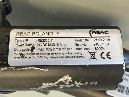 Quantum TB3 REAC Tilt Actuator Type: RE3005/41- 94UE1FB1 -for Powerchair #L201