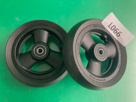 2 Caster Wheels for the Ki Mobility Focus CR Tilt in Space Wheelchair #L066